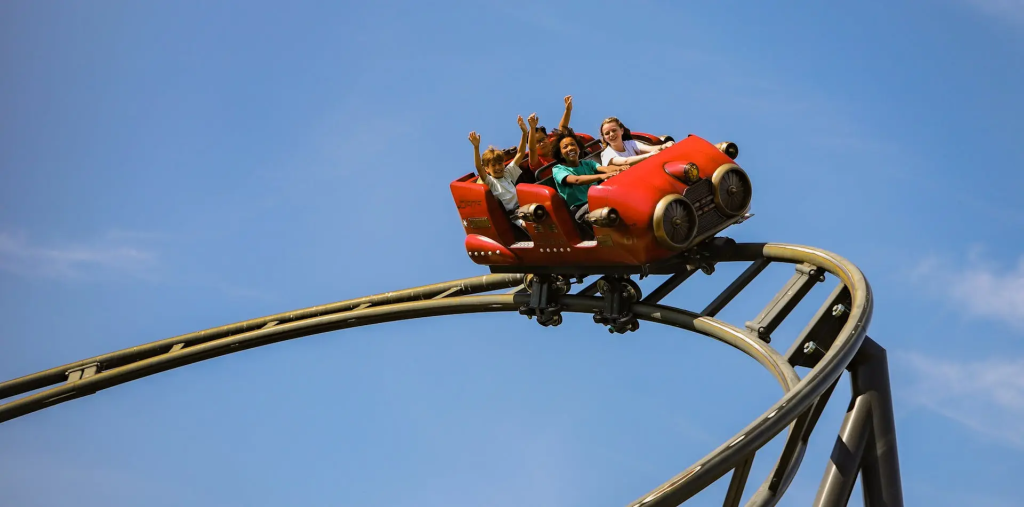 Les Speed Rockets, une montagne russe au Jardin d'Acclimatation, à Paris
